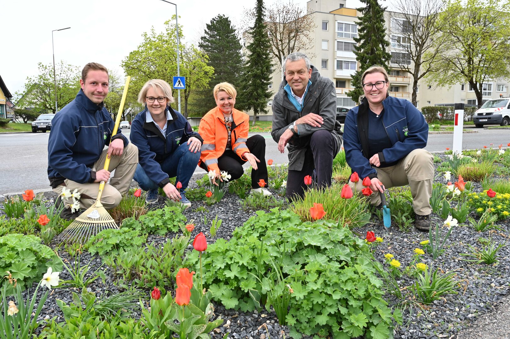Mehr klimafitte Grünflächen durch farbenfrohe  Staudenmischbepflanzung für die Landeshauptstadt. Foto: StadtKommunikation/Hronek